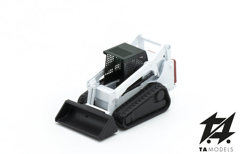 White Bobcat Tracked Vehicle in H0 Scale 1:87