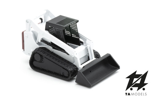 White Bobcat Tracked Vehicle in H0 Scale 1:87