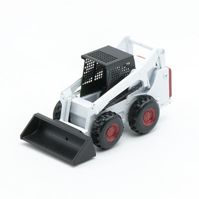 White Bobcat with wheels in H0 scale 1:87