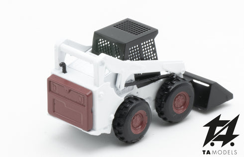 White Bobcat with wheels in H0 scale 1:87
