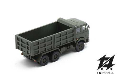 Fiat 697 3-axle NATO green with quarry box, H0 scale 1:87