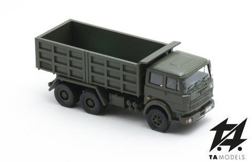 Fiat 697 3-axle NATO green with quarry box, H0 scale 1:87