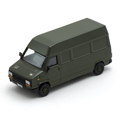 Fiat Ducato Green Van NATO Long Wheelbase High Roof H0 Scale 1:87