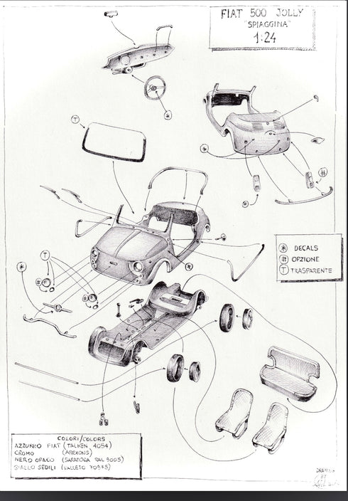 Fiat 500 Jolly Spiaggina kit