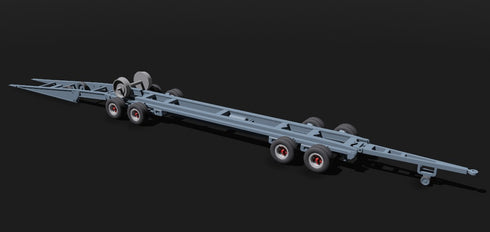Carrello per trasporto ferroviario "coccodrillo" Kit di Montaggio scala H0 1:87