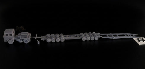 Fiat 619T1P zavorrato con carrello ferroviario allestimento Capperi scala H0 1:87 kit