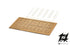 Holztüren-Set Typ 3 braun Lasercut Spur H0 1:87
