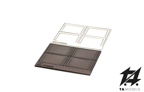 Set basculante Garage Tipo 1 Marrone Lasercut scala H0 1:87