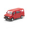 Fiat Ducato Pulmino Passo Corto Tetto Basso Montato Rosso scala H0 1:87