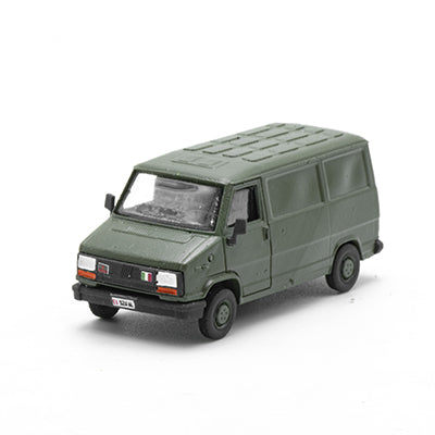 Fiat Ducato first series green NATO military van in HO 1:87 scale