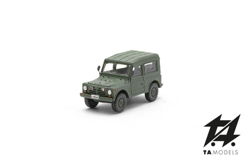 Fiat AR76 Campagnola Tetto Rigido Montata Verde NATO scala H0 1:87