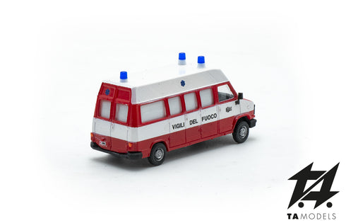 Fiat Ducato Fire Brigade Ambulance H0 Scale 1:87