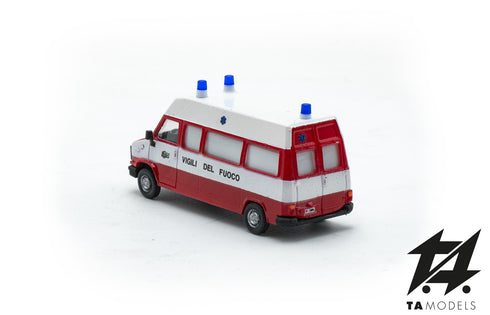 Fiat Ducato Fire Brigade Ambulance H0 Scale 1:87