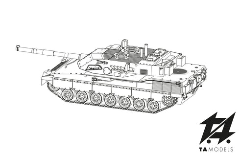Carro Armato Ariete C1 – Kit di Montaggio in Resina Scala H0 1:87