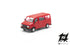 Fiat Ducato Pulmino Passo Corto Tetto Basso Montato Rosso scala H0 1:87