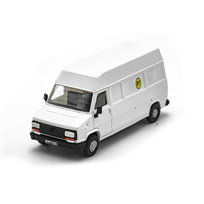 Fiat Ducato Furgone Bianco Passo Lungo Tetto Alto in livrea Poste Italiane scala H0 1:87