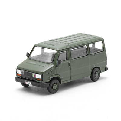 Fiat Ducato first series minibus short wheelbase low roof NATO green H0 scale 1:87