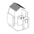 Magazzino Motoscala Kit di Montaggio Murato scala H0 1:87