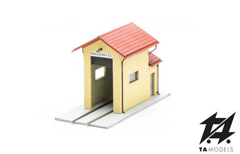 Magazzino Motoscala Montato Aperto scala H0 1:87
