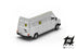 Fiat Ducato Furgone Bianco Passo Lungo Tetto Alto in livrea Poste Italiane scala H0 1:87