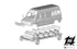 Fiat Ducato Pulmino Passo Lungo Tetto Alto Kit di Montaggio scala H0 1:87