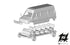 Fiat Ducato Furgone Passo Lungo Tetto Alto Kit di Montaggio scala H0 1:87