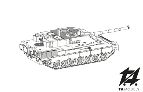 Carro Armato Ariete C1 – Kit di Montaggio in Resina Scala H0 1:87