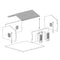 Ufficio Singolo Kit di Montaggio scala H0 1:87