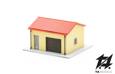 Single Garage Assembled H0 Scale 1:87