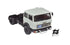 684 2-axle mounted white tractor truck with black chassis