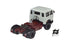 684 2-axle truck mounted on a white tractor with a red chassis