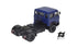 684 2-axle mounted blue tractor truck with black chassis