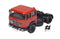 Fiat 684 T Red with Black Chassis H0 Scale 1:87