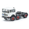 White Tractor-mounted 691 2+1 Axle Truck with Black Frame