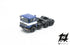 Fiat 697 T Blue with Black Frame and White Band H0 Scale 1:87