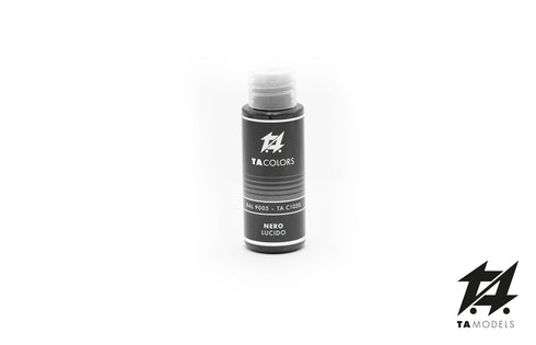 TA COLORS TA-C102G - 30ml Gloss BLACK Acrylic Color