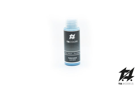 TA COLORS TA-C301G - 30ml Gloss TURQUOISE Acrylic Color