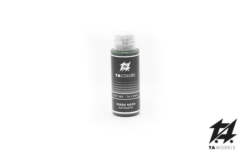 TA COLORS TA-C307S - Colore acrilico VERDE NATO Satinato da 30ml