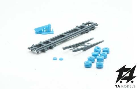 "Crocodile" railway transport trolley ASSEMBLY KIT HO scale 1:87