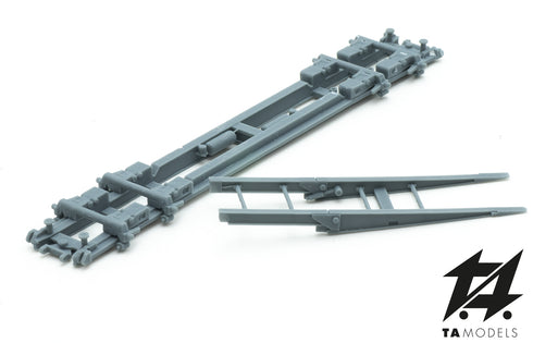 "Crocodile" railway transport trolley ASSEMBLY KIT HO scale 1:87