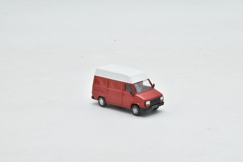 Fiat Ducato van, first series, short wheelbase, high roof, red, H0 scale 1:87