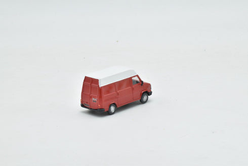 Fiat Ducato van, first series, short wheelbase, high roof, red, H0 scale 1:87
