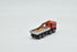 Fiat 180 nc 4 axles with hydraulic crane and body with aluminium sides, red cabin, H0 scale 1:87
