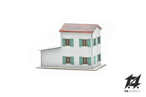 Casa civile 2 in kit di montaggio scala H0 1:87