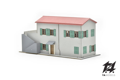 Rustico di campagna rosso pompeiano scala H0 1:87