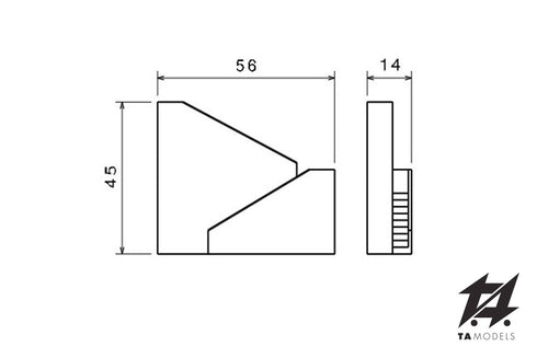 External house staircase for model making in H0 1:87 scale