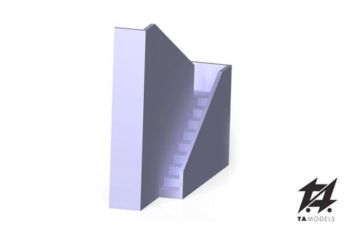 External house staircase for model making in H0 1:87 scale