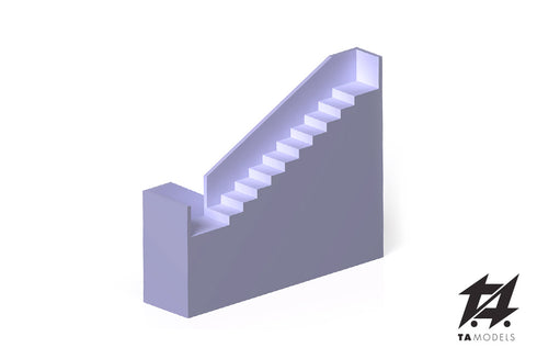 External house staircase for model making in H0 1:87 scale