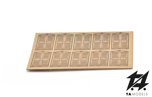 H0 1:87 scale yellow ochre five-light railway station