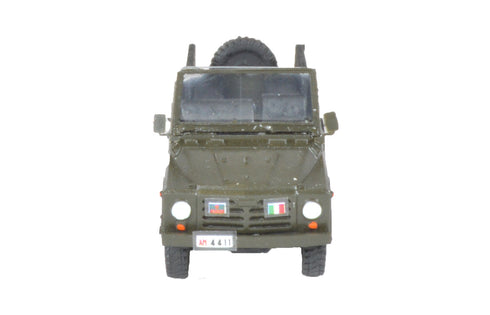 Fiat AR76 Campagnola Cabriolet Assembled Green EI H0 scale 1:87